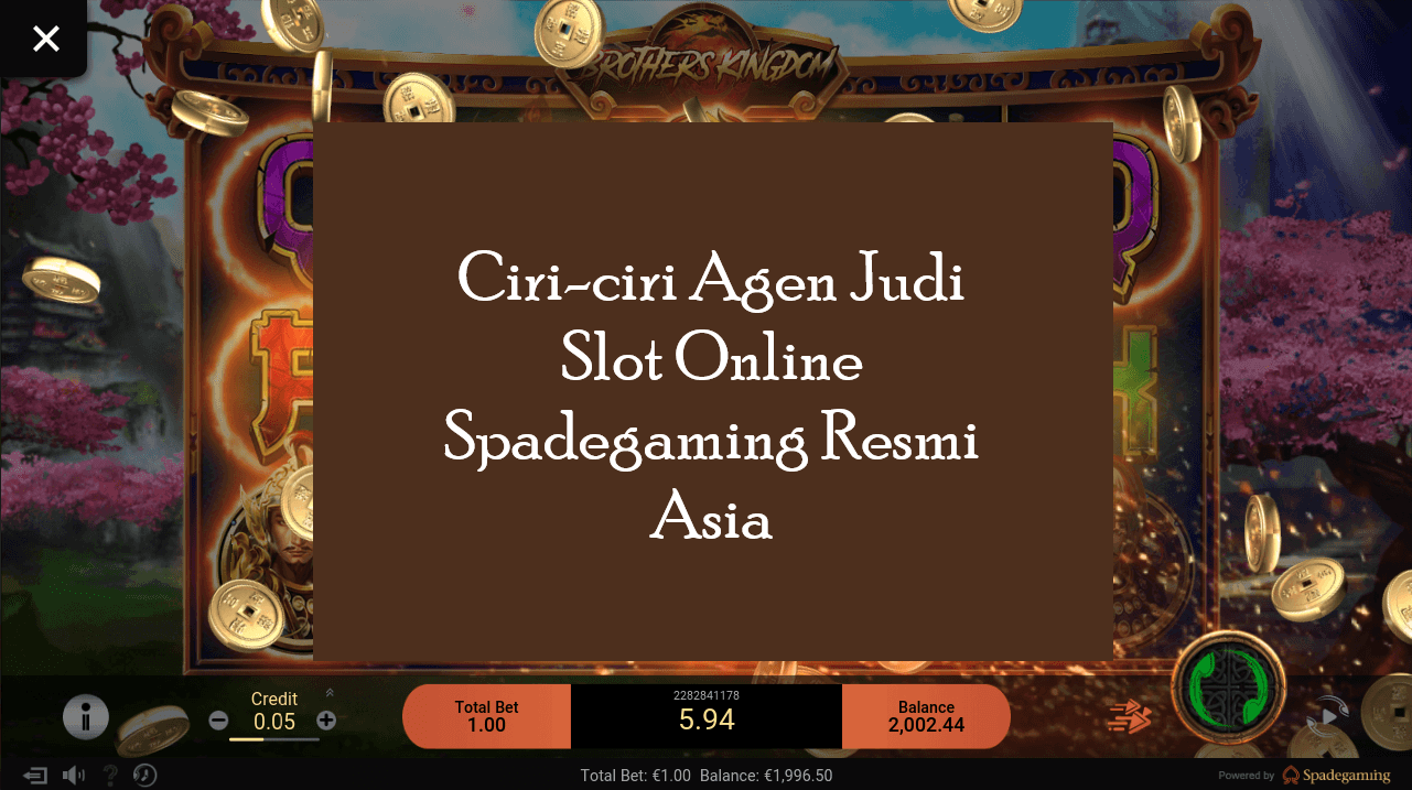 Ciri-ciri Agen Judi Slot Online Spadegaming Resmi Asia